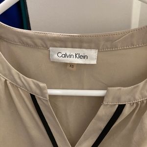 Beige and black trim tank-Calvin Klein